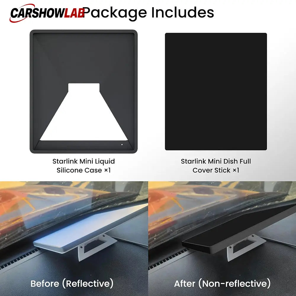 Silicone Case for Starlink Mini Dish - Weatherproof RV Travel Cover & Sticker - Tesla Exterior Accessories > Starlink