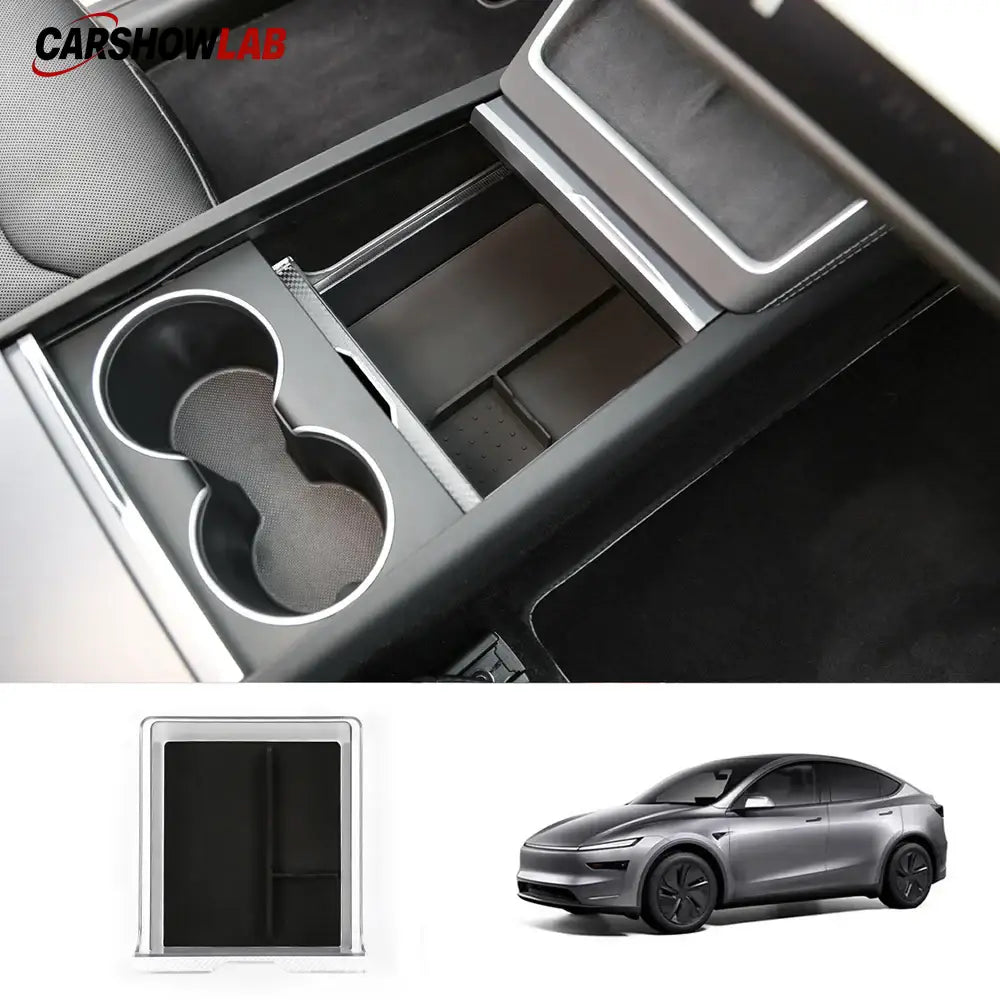 Silicone Center Console Armrest Box for 2025 Tesla Model Y Juniper - Tesla Interior Accessories > Center Console >