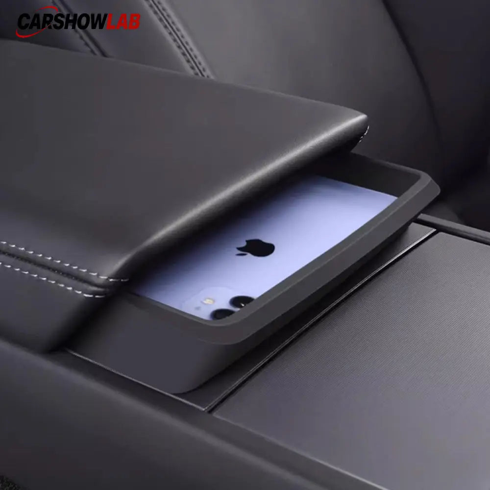 Silicone Center Console Tray for 2024 Tesla Model 3 Highland Accessories - Tesla Interior Accessories > Center Console