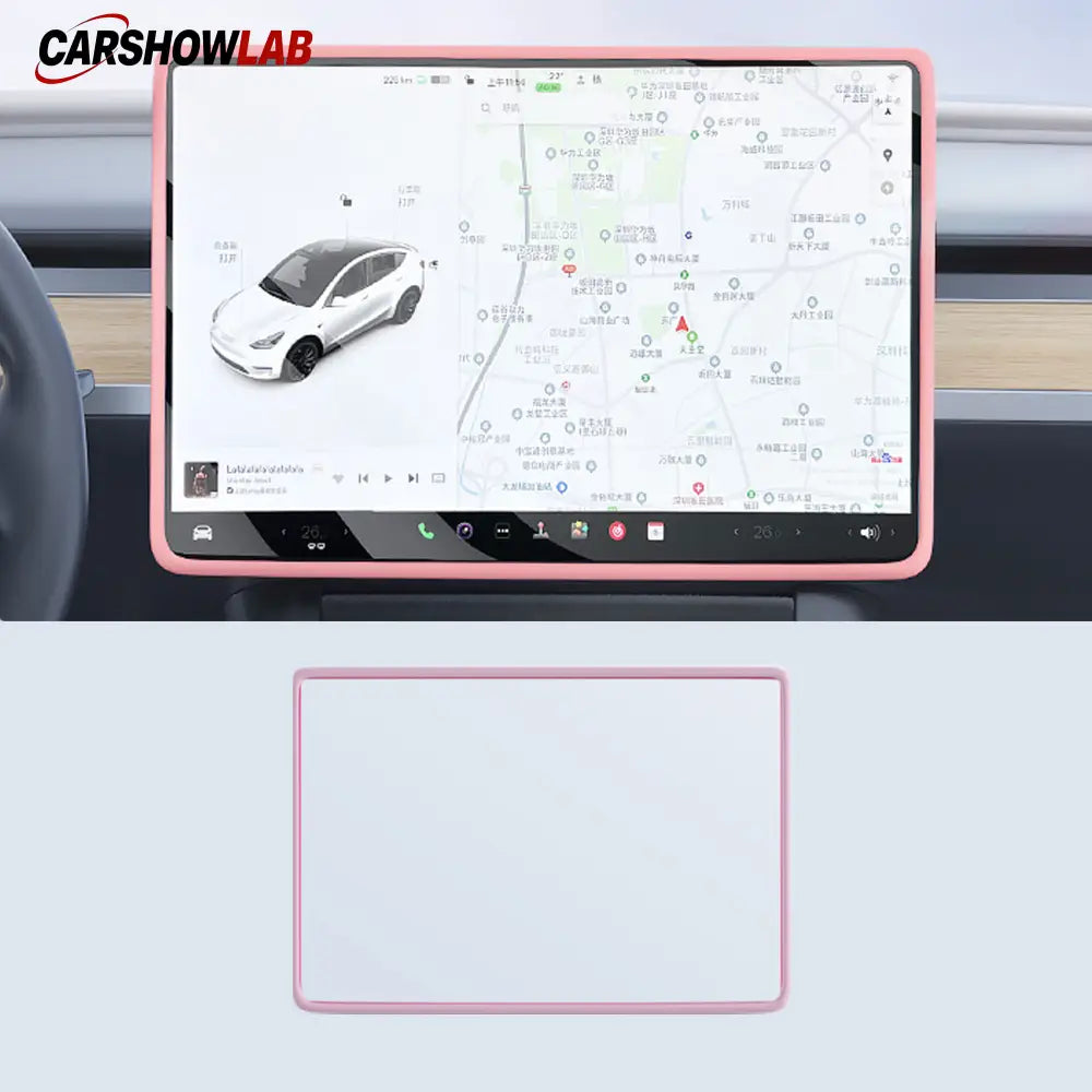 Silicone Center Screen Guard for Tesla Model 3 Highland 2025 | Anti-Scratch - Tesla Interior Accessories > Dashboard >
