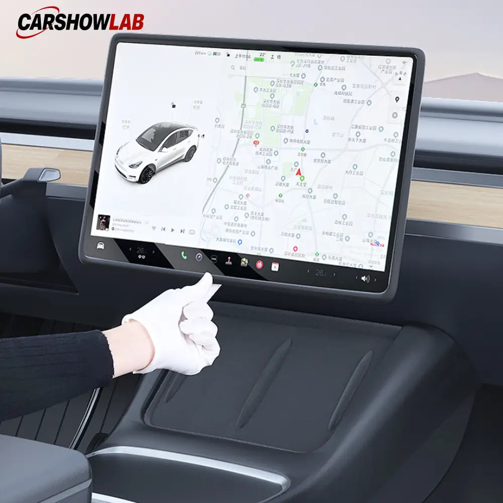 Silicone Central Screen Frame for Tesla Model 3 Highland 2024+ | Edge Protector - Tesla Interior Accessories >