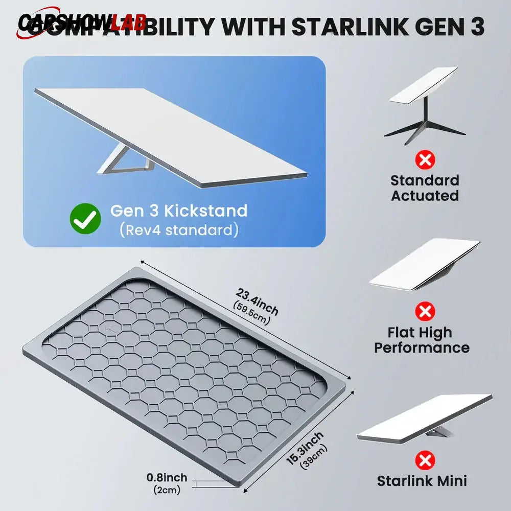 Silicone Protector for Starlink Gen 3 - Signal-Safe Weather Guard Cover - Tesla Exterior Accessories > Starlink