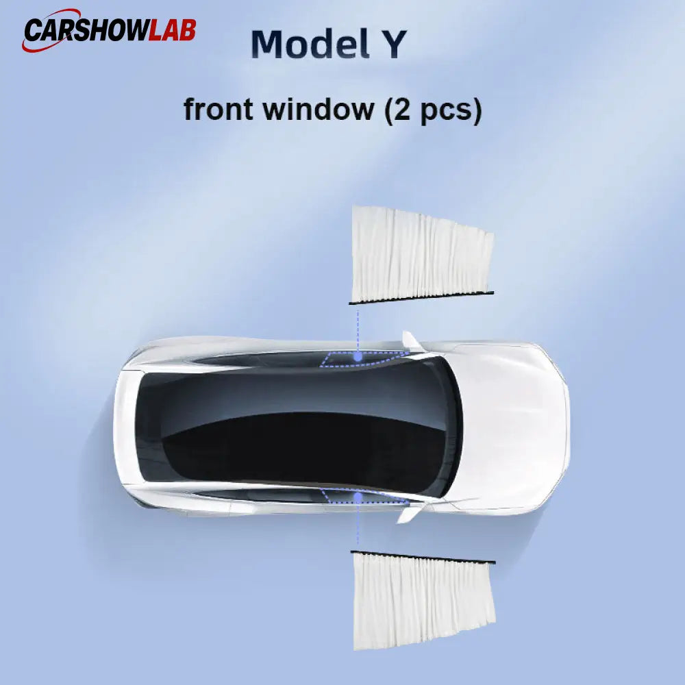 Sliding Privacy Sunshade for Tesla Model 3 & Y - Track Mount Window Curtain - Tesla Interior Accessories > Side Windows