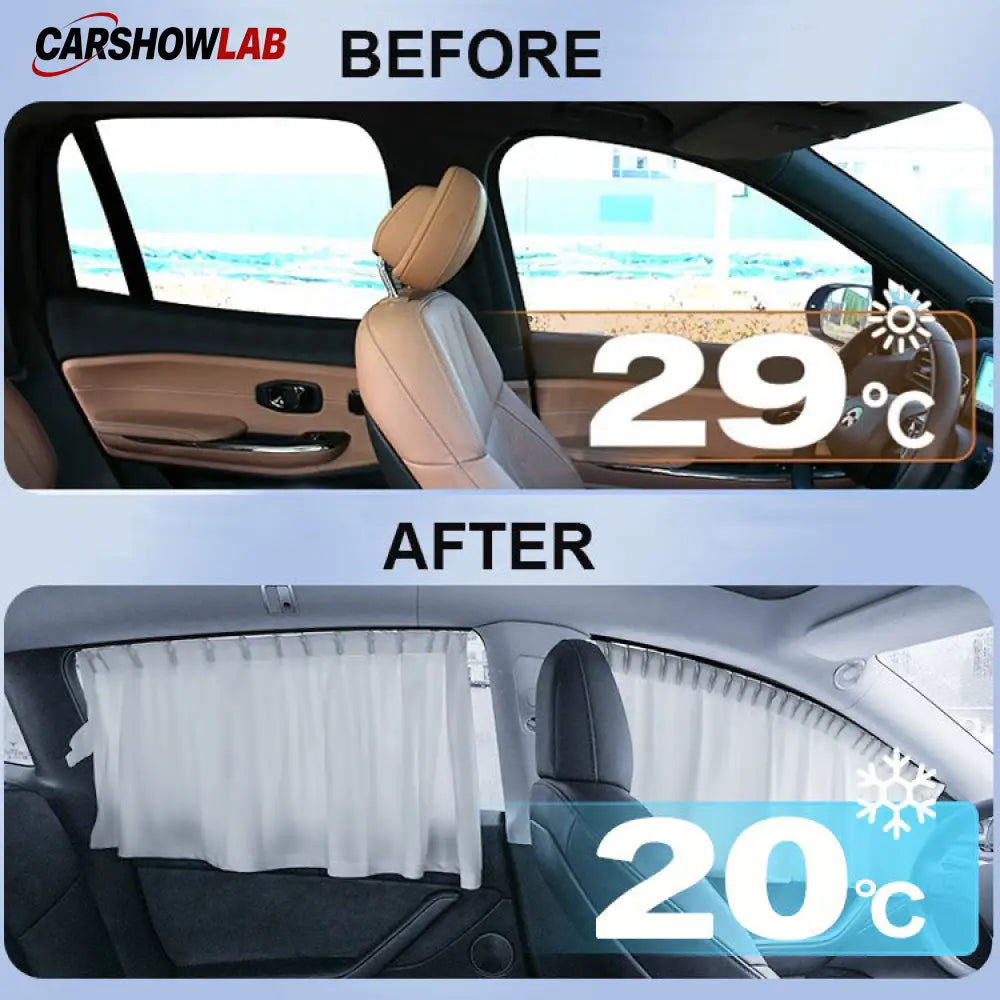 Sliding Privacy Sunshade for Tesla Model 3 & Y - Track Mount Window Curtain - Tesla Interior Accessories > Side Windows