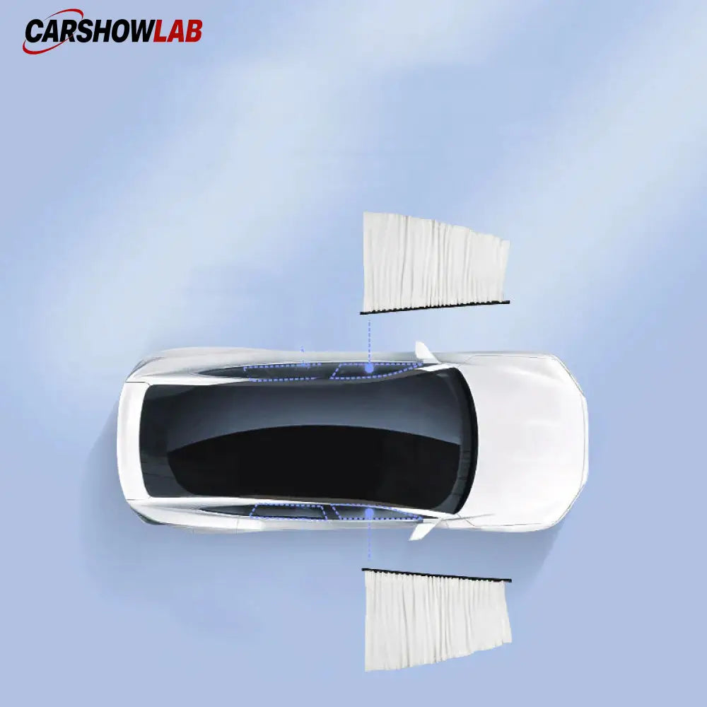 Sliding Privacy Sunshade for Tesla Model 3 & Y - Track Mount Window Curtain - Tesla Interior Accessories > Side Windows