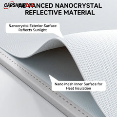 Split Glass Roof Sunshade for Tesla Model Y Juniper 2025+ | No-Sag UV Shield - Tesla Interior Accessories > Sunroof >