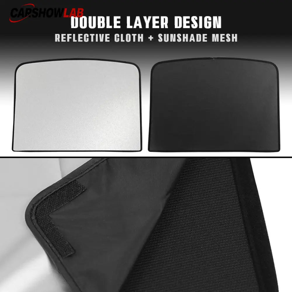 Split Sunroof Sunshade for Tesla Model Y 2020-2024 - Premium Heat Insulation - Tesla Interior Accessories > Sunroof >