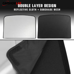 Split Sunroof Sunshade for Tesla Model Y 2020-2024 - Premium Heat Insulation - Tesla Interior Accessories > Sunroof >