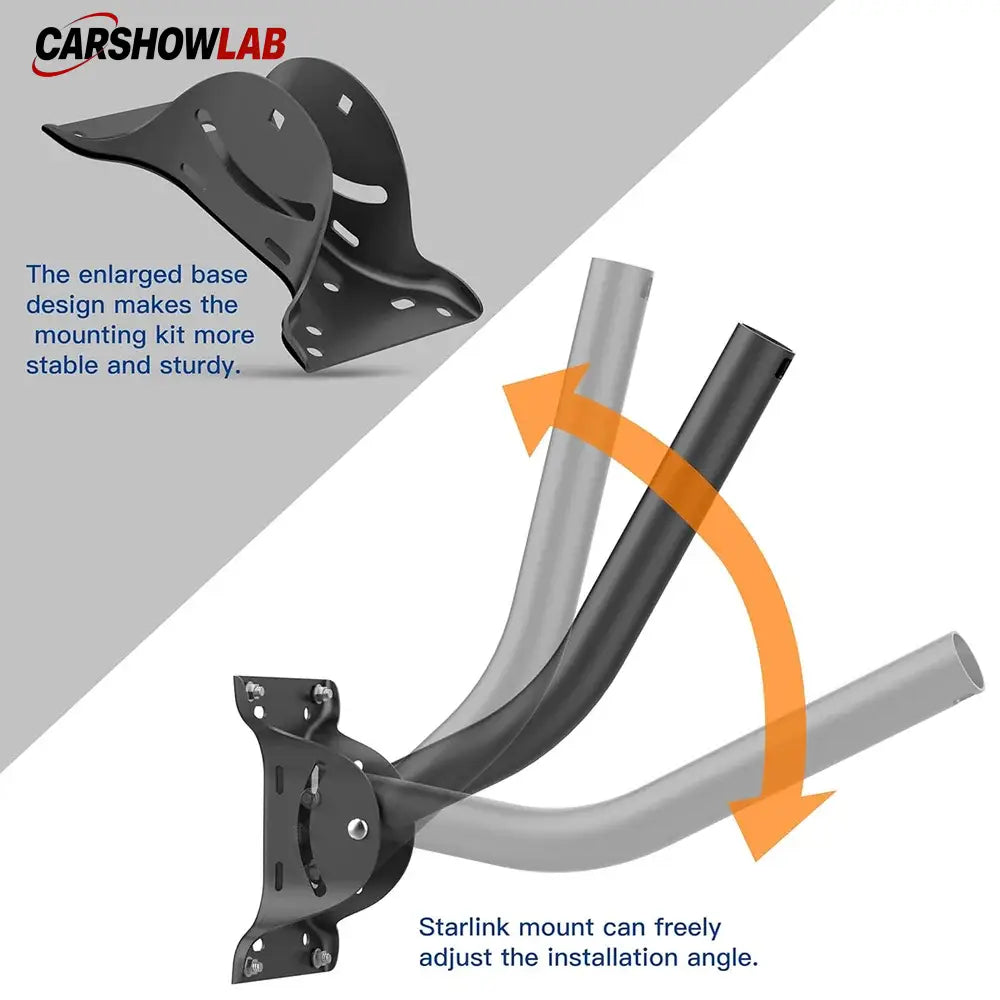 Starlink Gen 2 Mount - Adjustable Roof & Wall Bracket for Satellite Dish - Tesla Exterior Accessories > Starlink