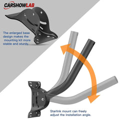 Starlink Gen 2 Mount - Adjustable Roof & Wall Bracket for Satellite Dish - Tesla Exterior Accessories > Starlink