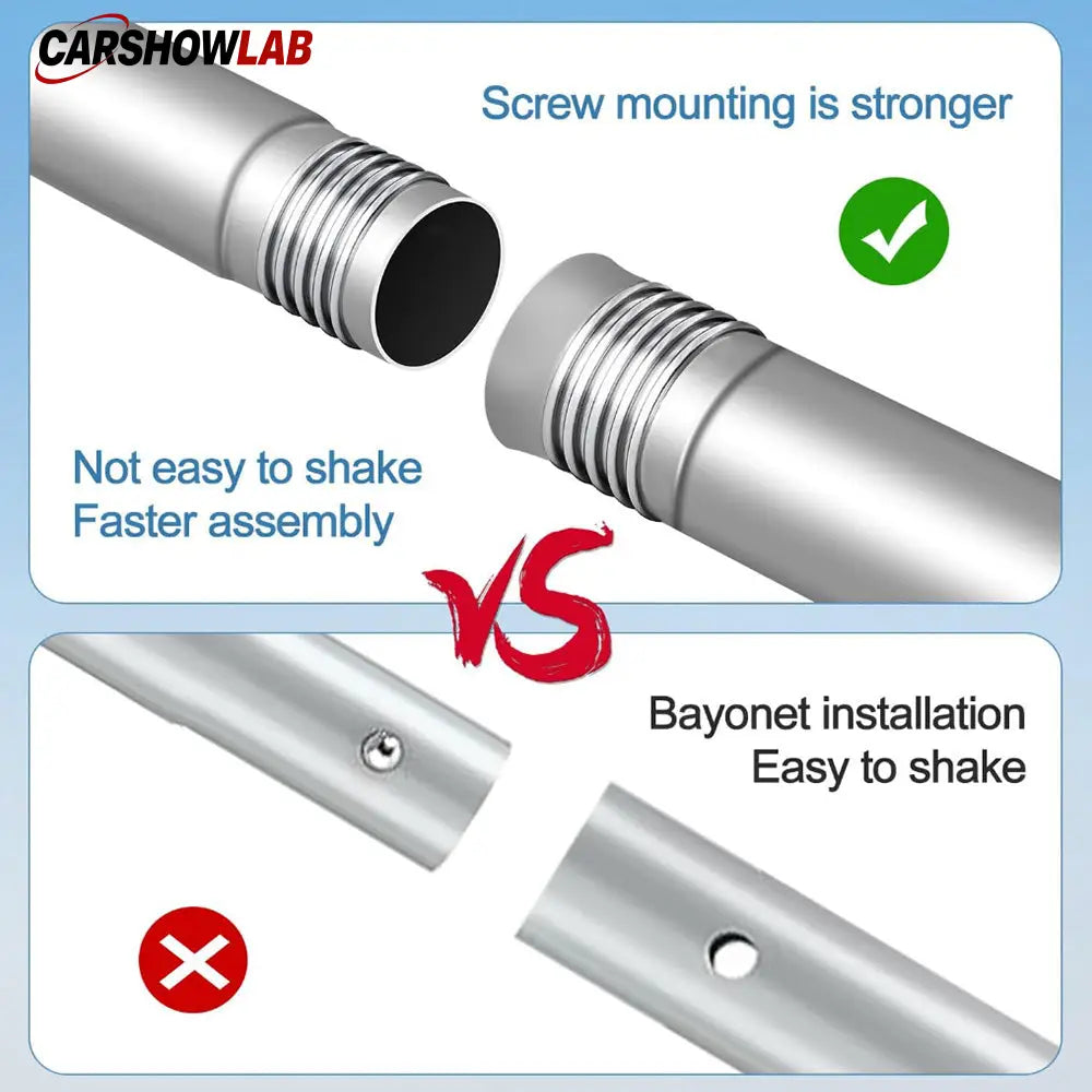 Starlink Gen 2 Mount for RV - 7FT Ground Pole Kit & Aluminum Adapter - Tesla Exterior Accessories > Starlink