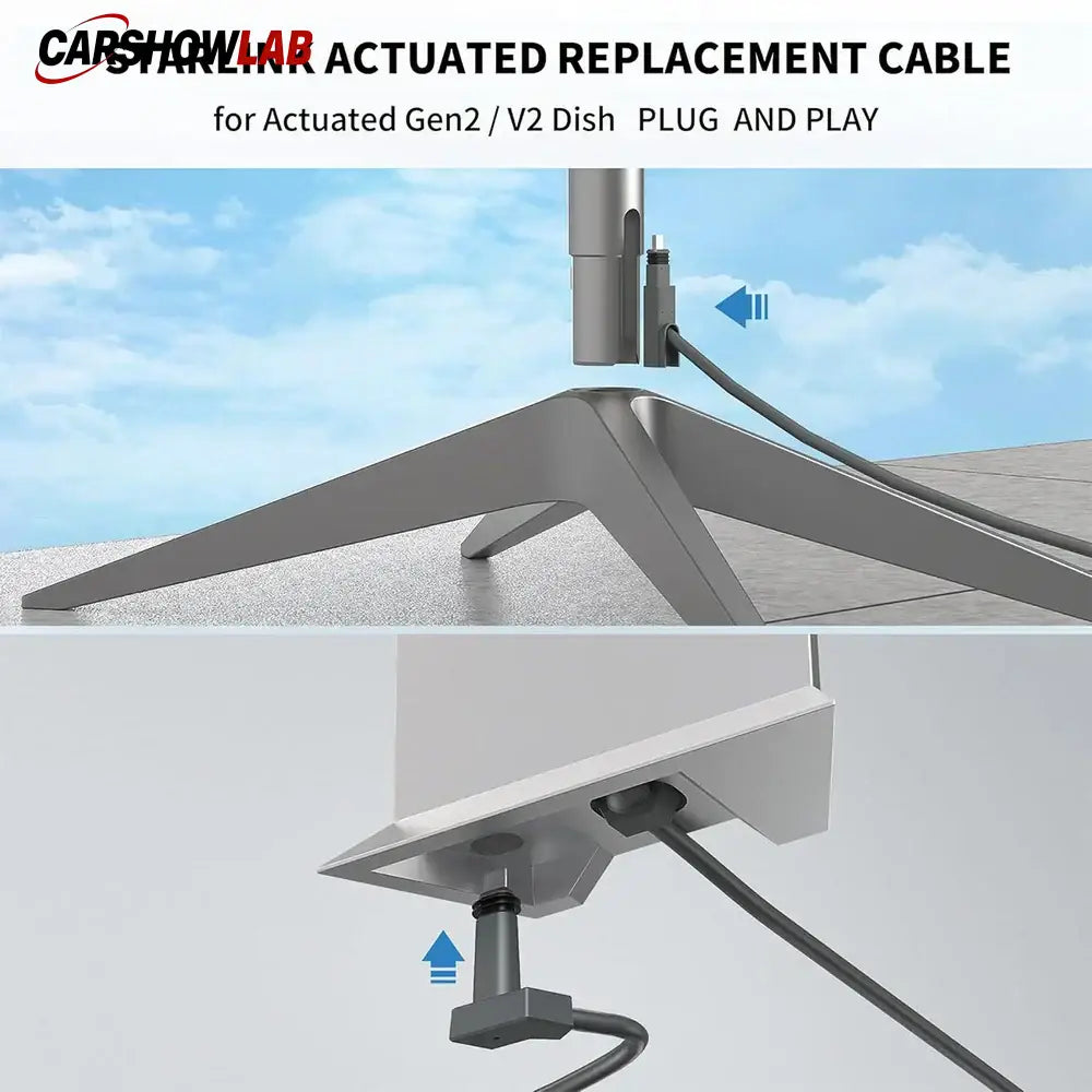 Starlink Gen 2 Replacement Cable - High-Speed Weatherproof Extension Wire - Tesla Exterior Accessories > Starlink
