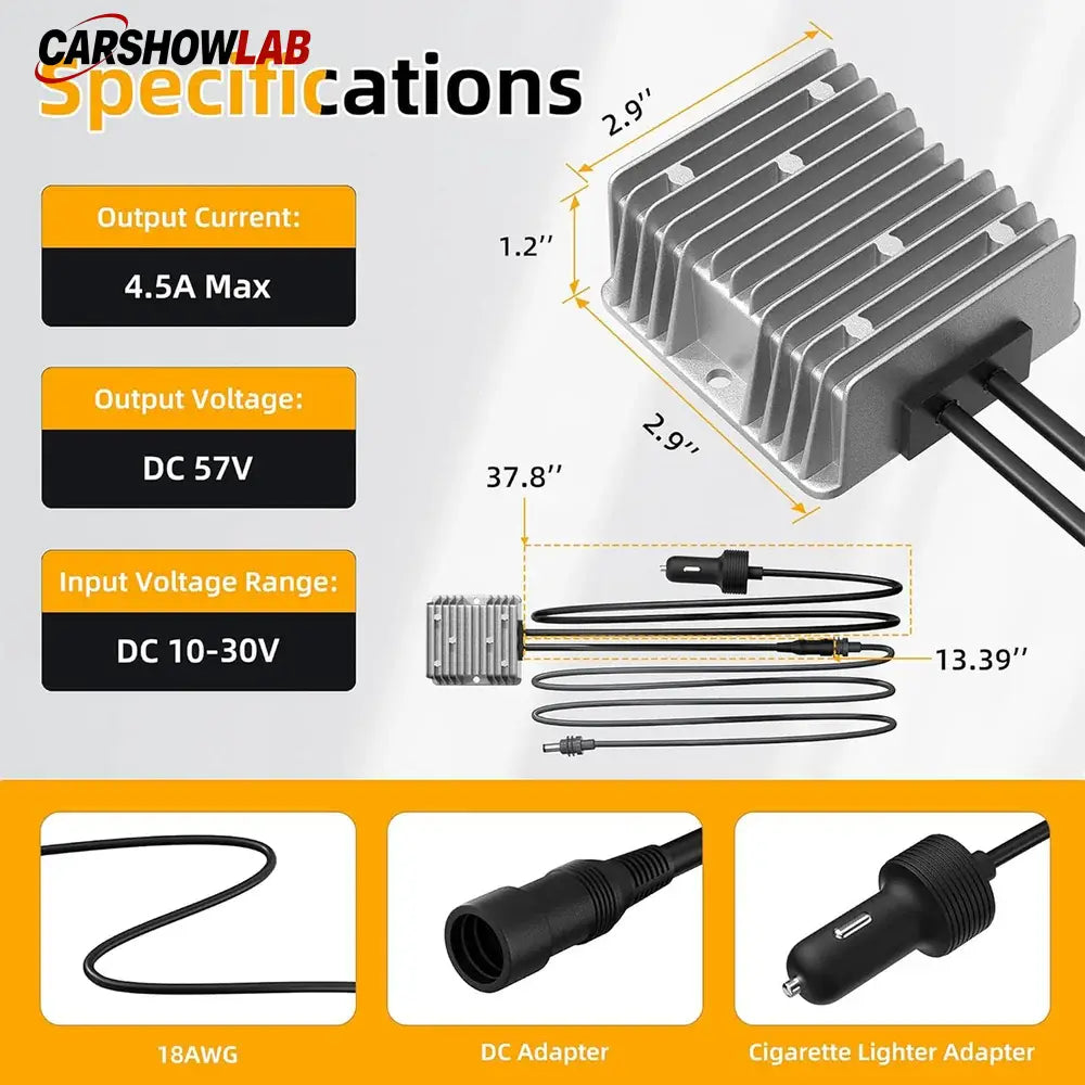 Starlink Gen 3 12V/24V to 57V Power Supply - DC Converter for Off-Grid & RV - Tesla Exterior Accessories > Starlink