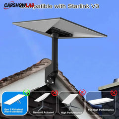 Starlink Gen 3 Adjustable Mount - Weatherproof Wall & Roof Bracket Kit - Tesla Exterior Accessories > Starlink