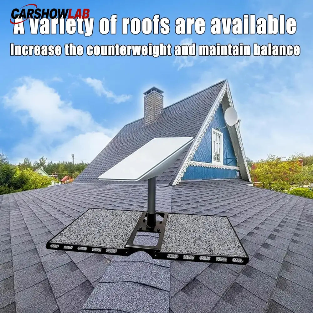 Starlink Gen 3 Adjustable Roof Mount - Heavy Duty No-Drill Ridge Bracket - Tesla Exterior Accessories > Starlink