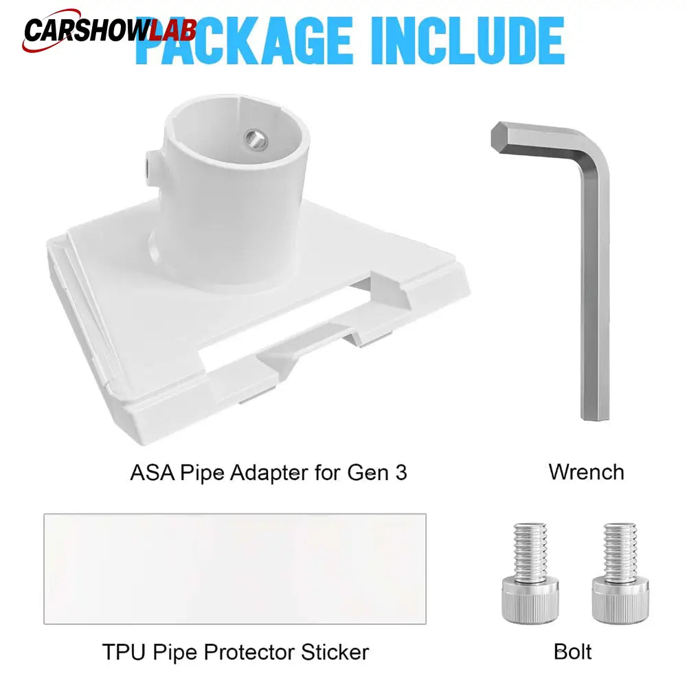 Starlink Gen 3 Pipe Adapter - Weatherproof Mounting Bracket for 1.49-1.96’’ Poles - Tesla Exterior Accessories >