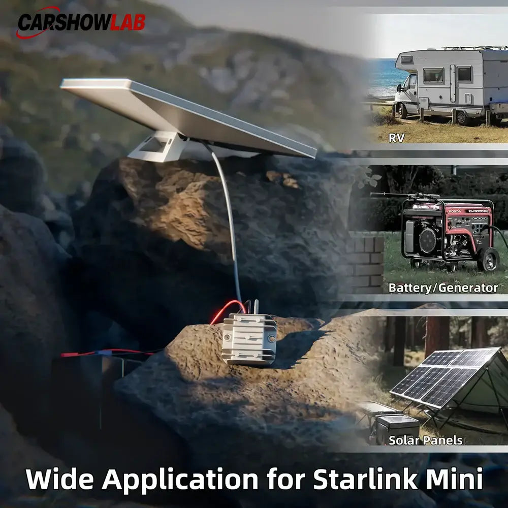 Starlink Mini 30V Power Supply - 12V/24V DC Step Up Boost Converter for RV Marine - Tesla Exterior Accessories >