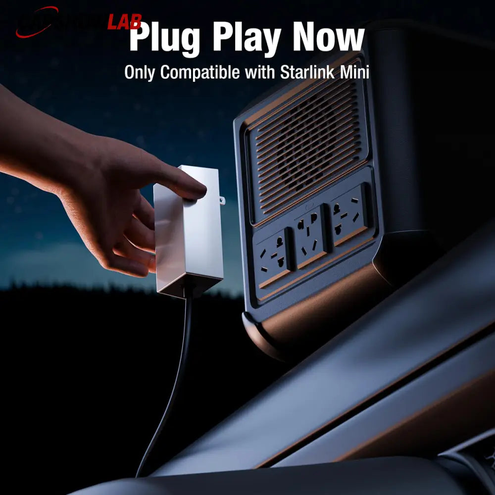 Starlink Mini AC Power Adapter - 60W 30V 2A Portable Charger & Replacement - Tesla Interior Accessories > Starlink
