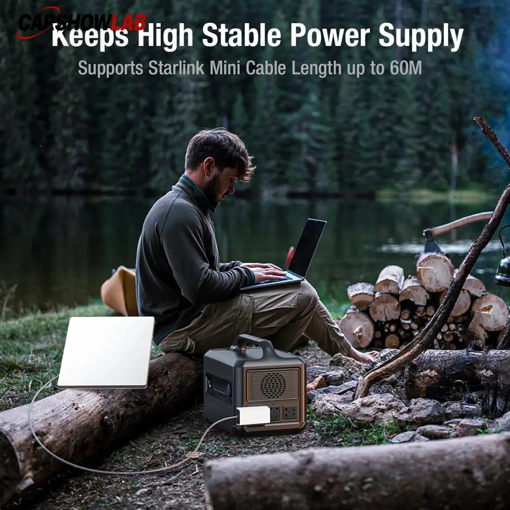 Starlink Mini AC Power Adapter - 60W 30V 2A Portable Charger & Replacement - Tesla Interior Accessories > Starlink