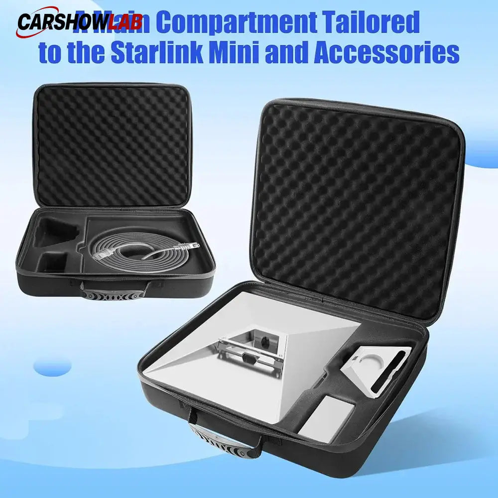 Starlink Mini Case - Waterproof EVA Storage Bag for Starlink Mini Accessories - Tesla Exterior Accessories > Starlink
