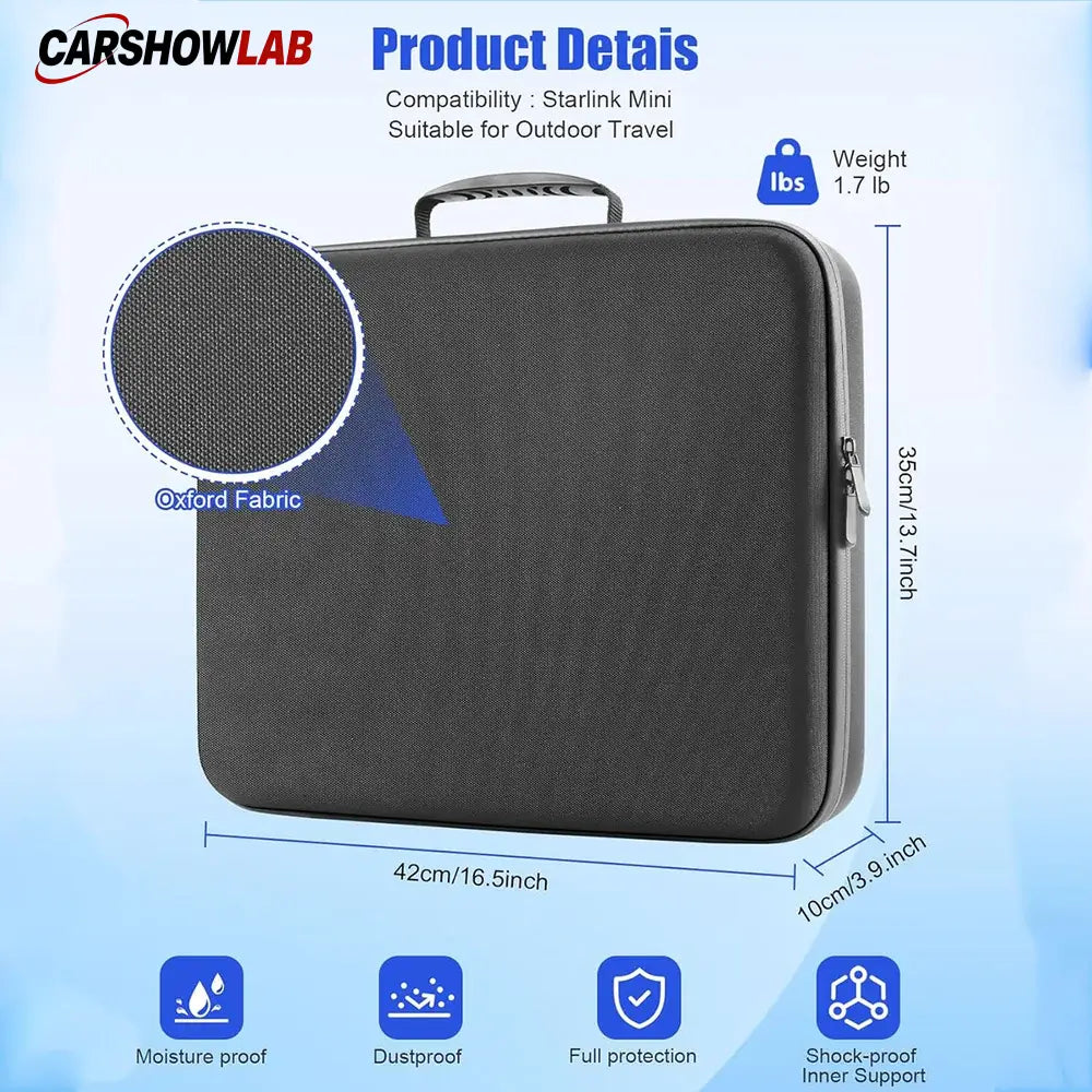 Starlink Mini Case - Waterproof EVA Storage Bag for Starlink Mini Accessories - Tesla Exterior Accessories > Starlink