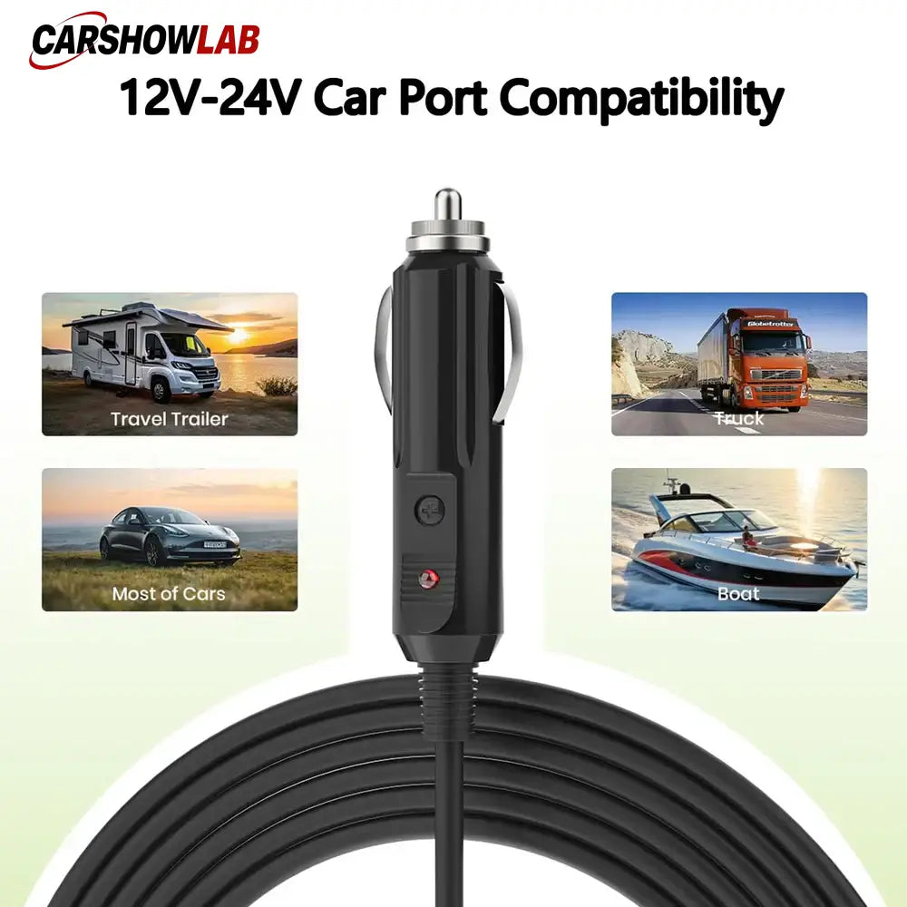 Starlink Mini DC Power Cable 10ft - 12V/24V Car Charger with On/Off Switch - Tesla Interior Accessories > Starlink