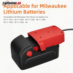 Starlink Mini DC Power Cable for Milwaukee 18V M18 Battery - Portable Adapter - Tesla Exterior Accessories > Starlink