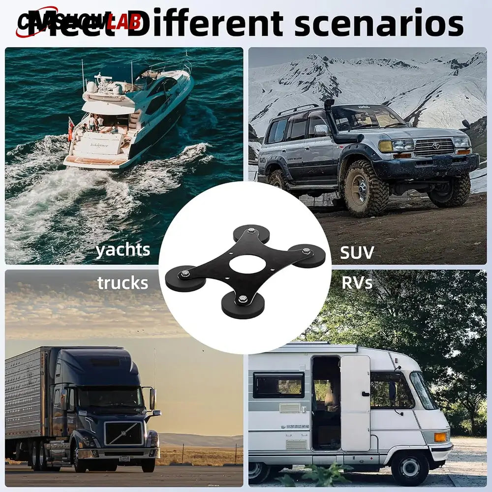 Starlink Mini Magnetic Mount for RV & Car - Heavy Duty No-Drill Roof Holder - Tesla Exterior Accessories > Starlink