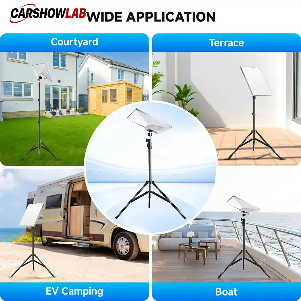 Starlink Mini Mount - Heavy Duty Adjustable Tripod for RV Camping & Boat - Tesla Exterior Accessories > Starlink