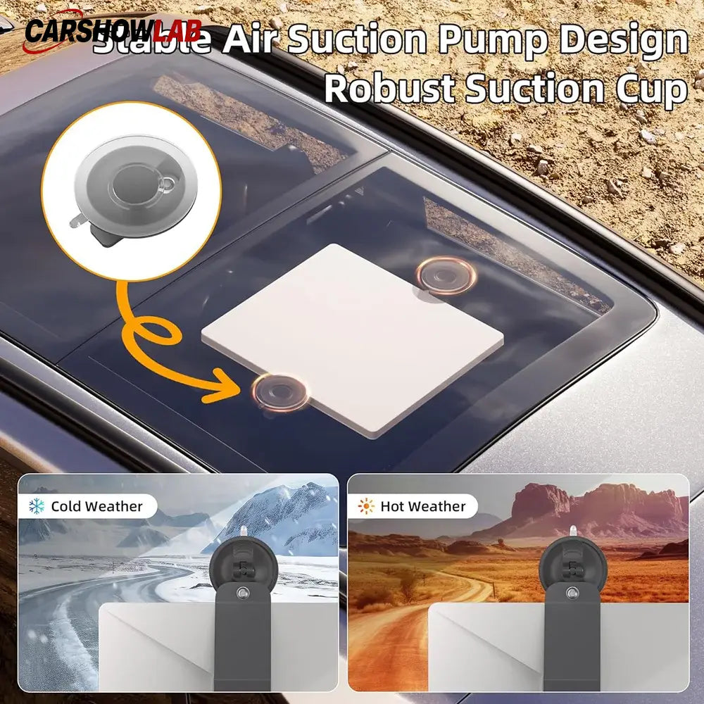 Starlink Mini Portable Suction Mount - Secure Car & RV Window Bracket - Tesla Interior Accessories > Starlink