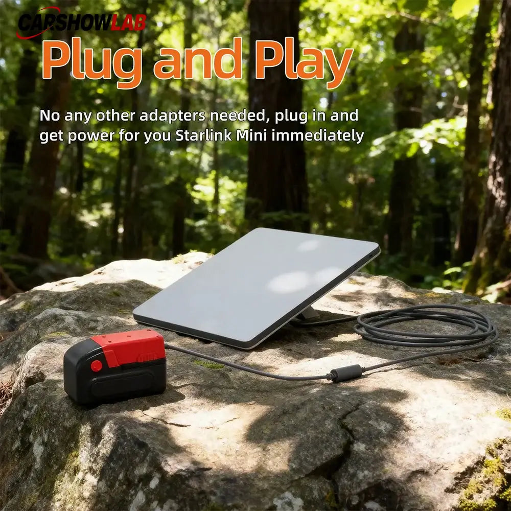 Starlink Mini Power Adapter for Milwaukee M18 Batteries | Waterproof DC - Tesla Interior Accessories > Starlink