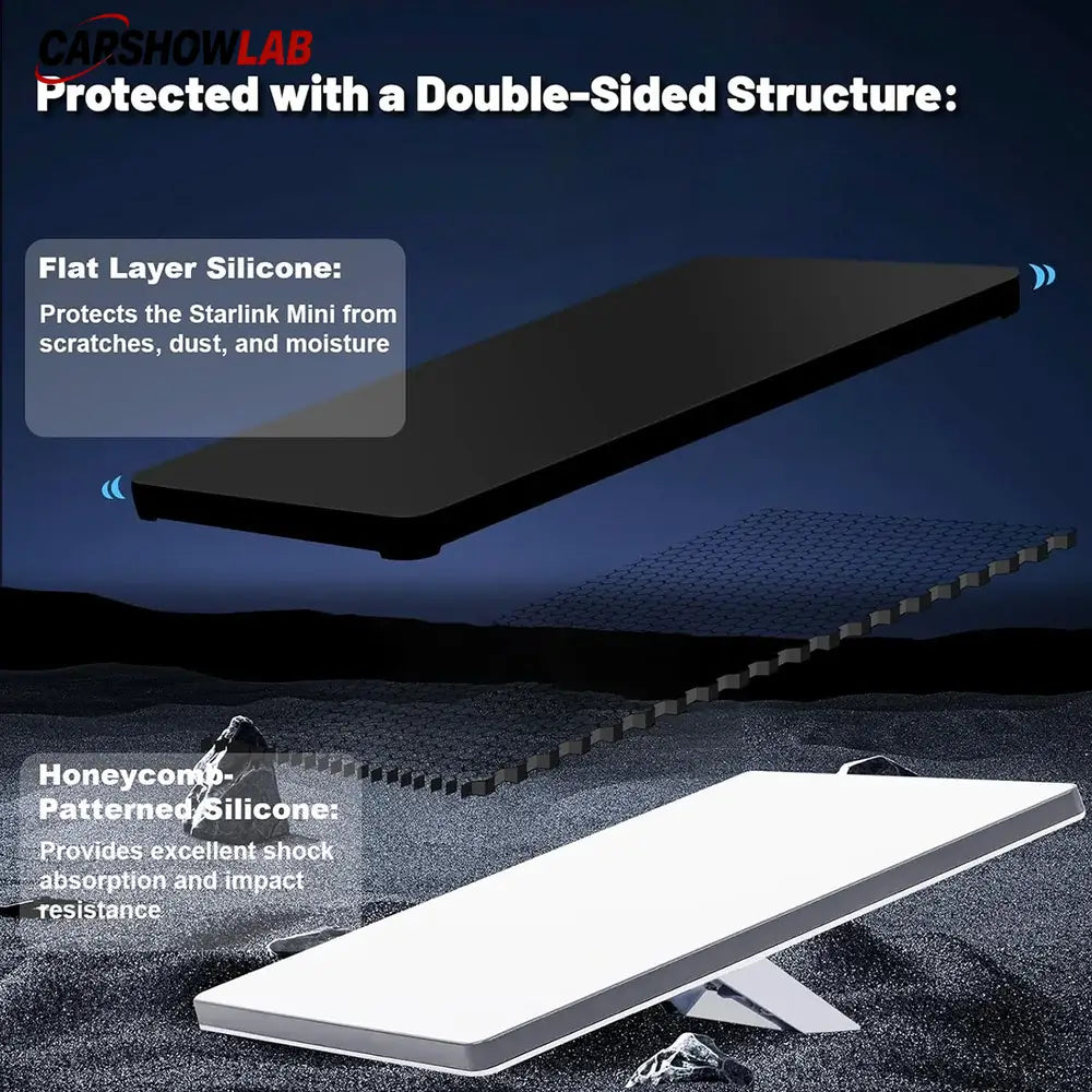 Starlink Mini Silicone Cover - Signal Friendly Weatherproof Travel Case - Tesla Exterior Accessories > Starlink
