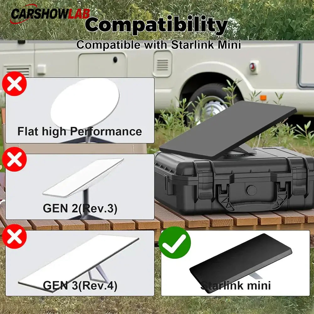 Starlink Mini Silicone Cover - Signal Friendly Weatherproof Travel Case - Tesla Exterior Accessories > Starlink