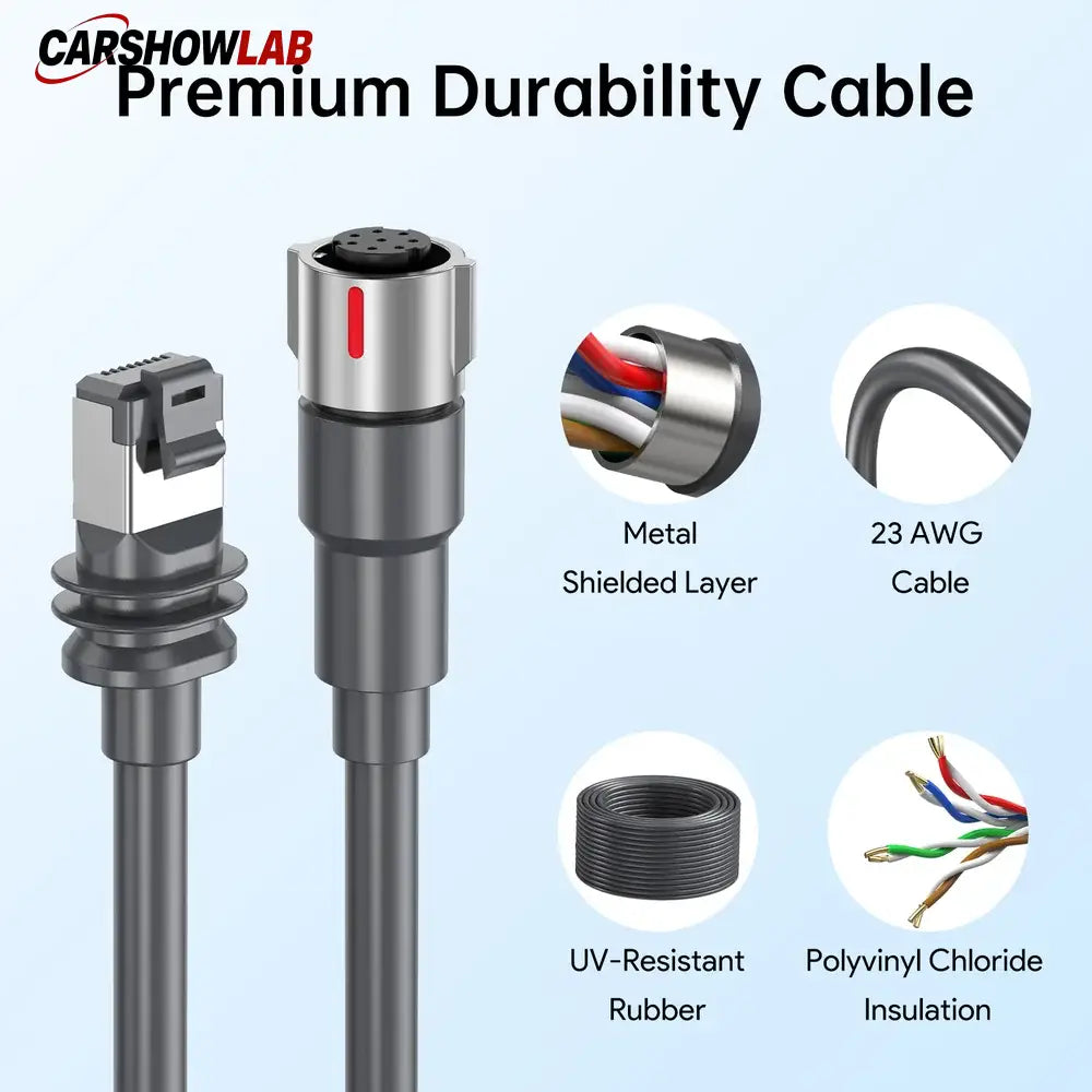 Starlink Performance Gen 3 Extension Cable - 23AWG Weatherproof Replacement - Tesla Exterior Accessories > Starlink