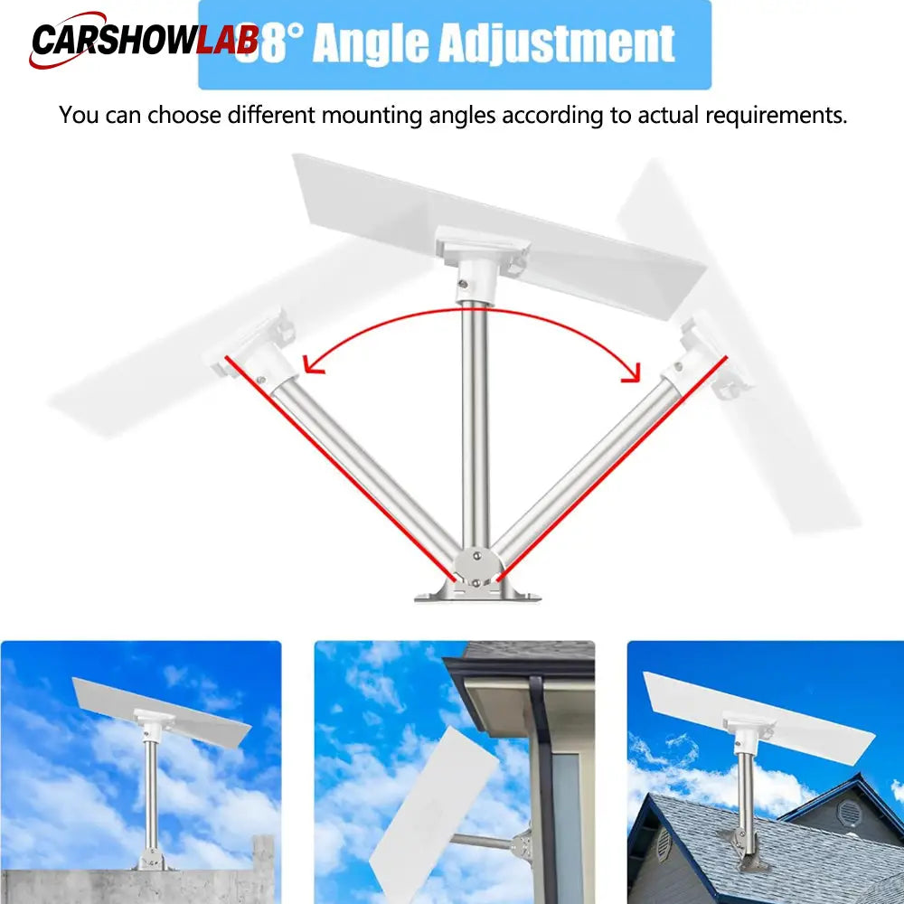 Starlink V3 Wall Mount Kit - Snap-On Straight Pipe Roof Bracket for Starlink - Tesla Exterior Accessories > Starlink