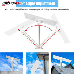 Starlink V3 Wall Mount Kit - Snap-On Straight Pipe Roof Bracket for Starlink - Tesla Exterior Accessories > Starlink