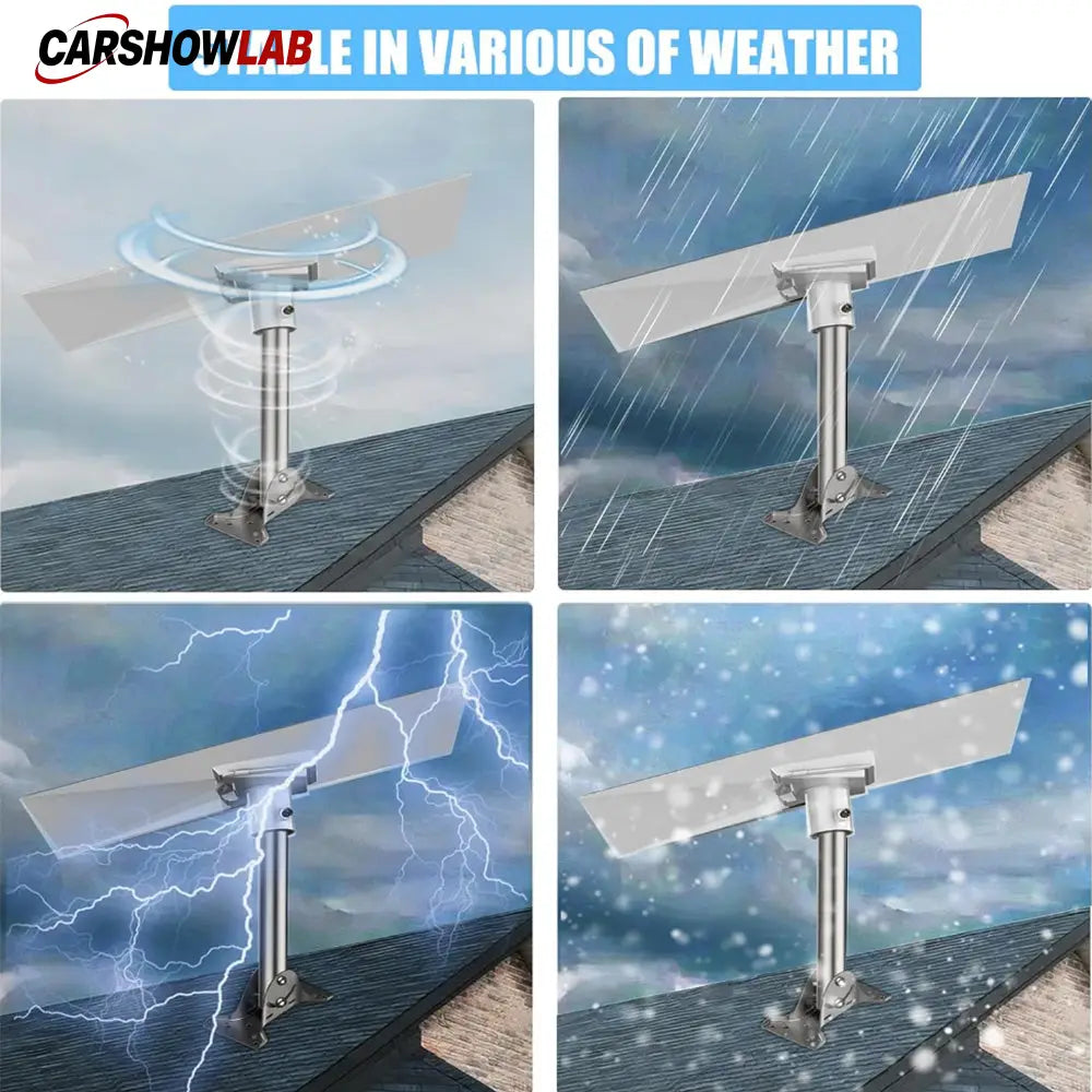 Starlink V3 Wall Mount Kit - Snap-On Straight Pipe Roof Bracket for Starlink - Tesla Exterior Accessories > Starlink