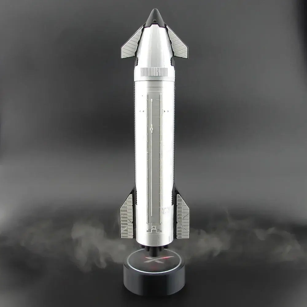 Starship Rocket Humidifier - LED Flame Mist SpaceX Decor & Gift 1:200 Scale - Tesla Interior Accessories > Rocket Model