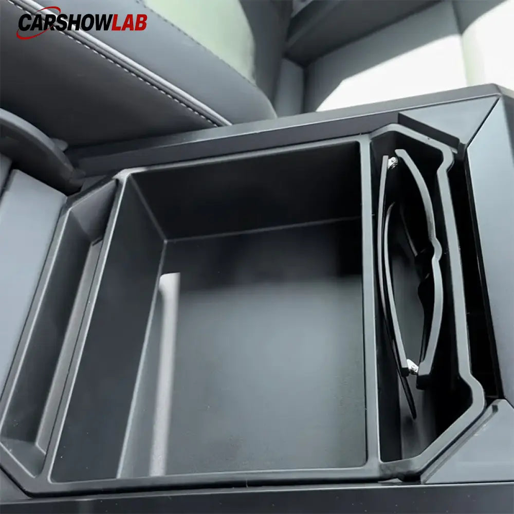 Tesla Cybertruck Center Console Storage Tray - Premium TPE Organizer Box - Tesla Interior Accessories > Center Console