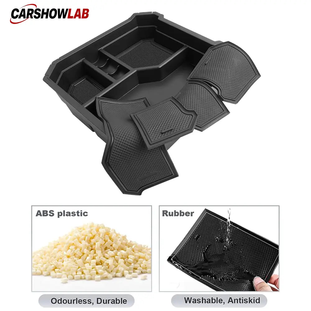 Tesla Cybertruck Center Console Storage Trays | 2-Pack Double Layer Organizer - Tesla Interior Accessories > Center