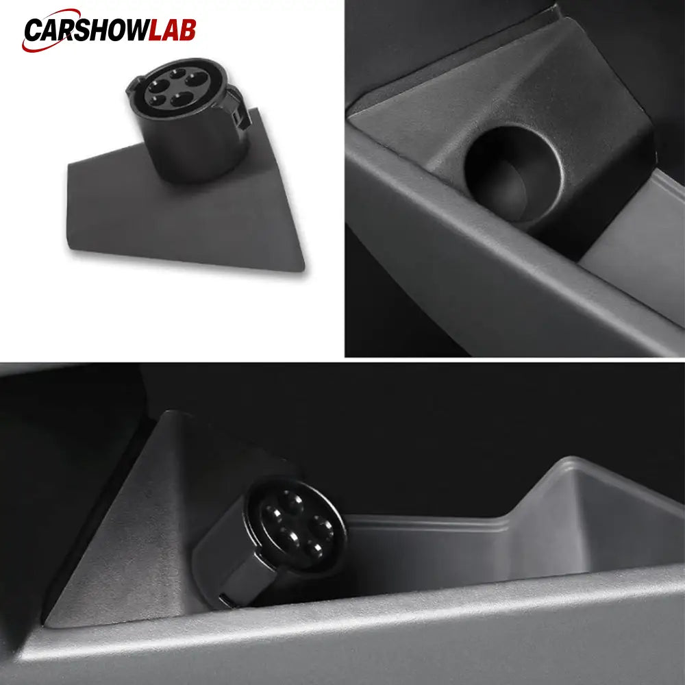 Tesla Cybertruck J1772 Adapter Storage Dock - Waterproof TPE Door Mount - Tesla Interior Accessories > Doors > Organizer