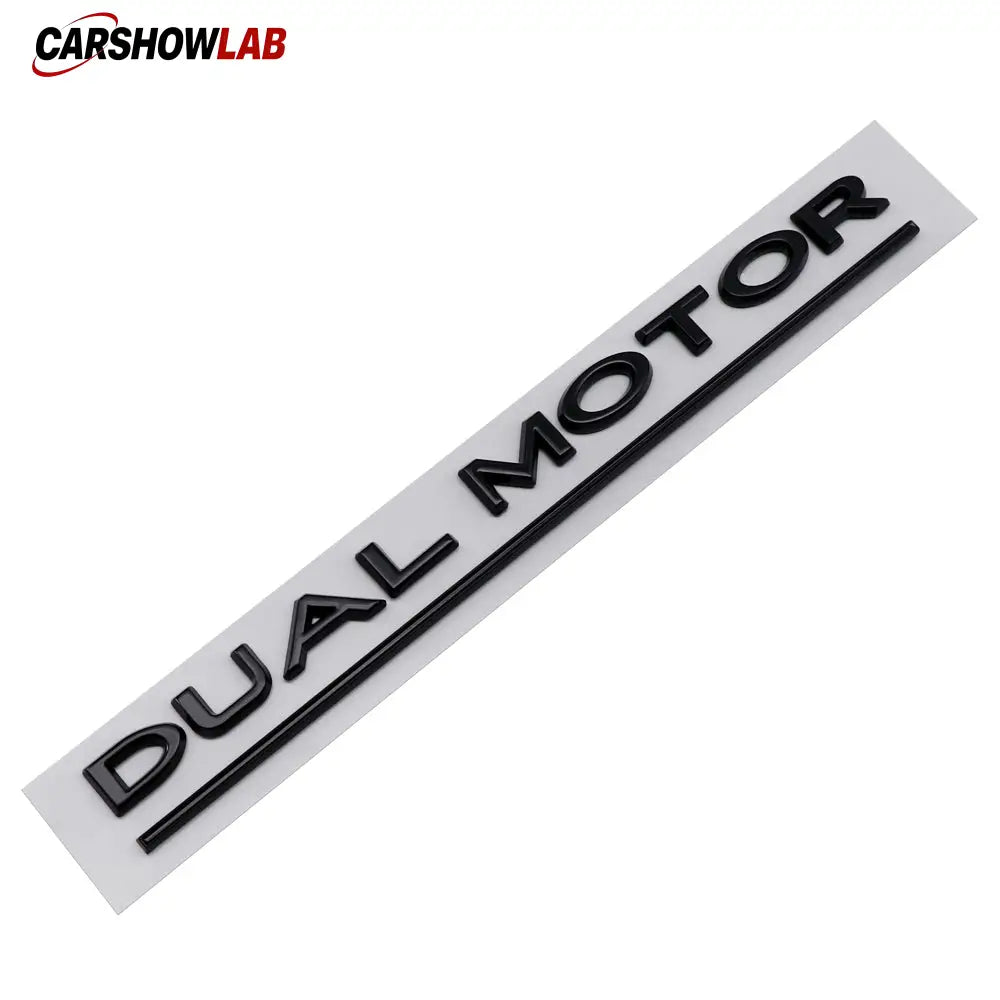 Tesla Dual Motor Rear Trunk Emblem - Premium Replacement Decal for Model 3 Y S X - Tesla Exterior Accessories >