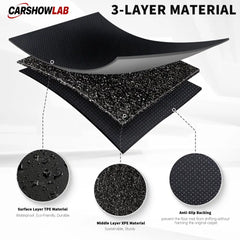 Tesla Model 3 All-Weather Floor Mats 2021-2023 - Custom XPE Interior Liners - Tesla Interior Accessories > Floor Mat