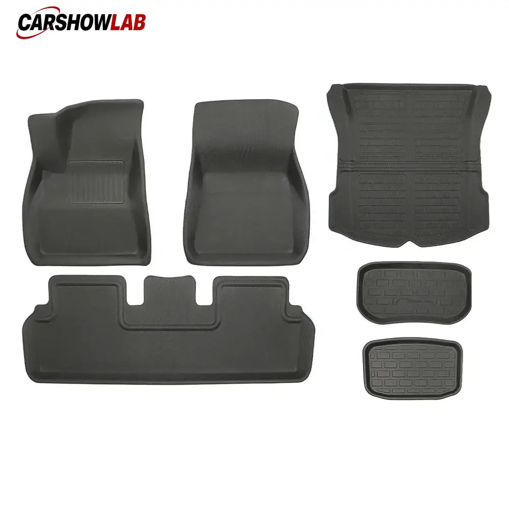 Tesla Model 3 All-Weather Floor Mats 2021-2023 - Custom XPE Interior Liners - Tesla Interior Accessories > Floor Mat