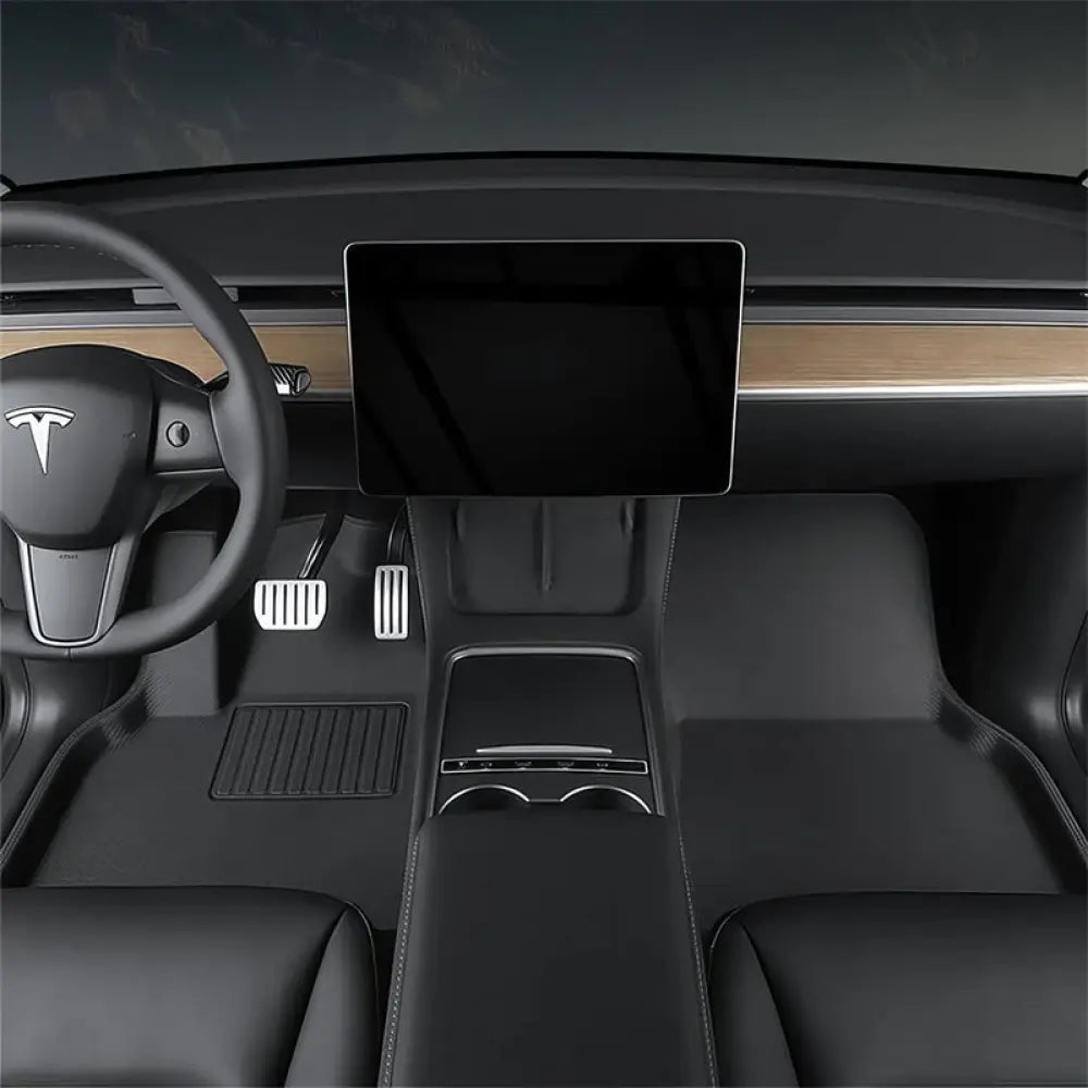 Tesla Model 3 All-Weather Floor Mats 2021-2023 - Custom XPE Interior Liners - Tesla Interior Accessories > Floor Mat