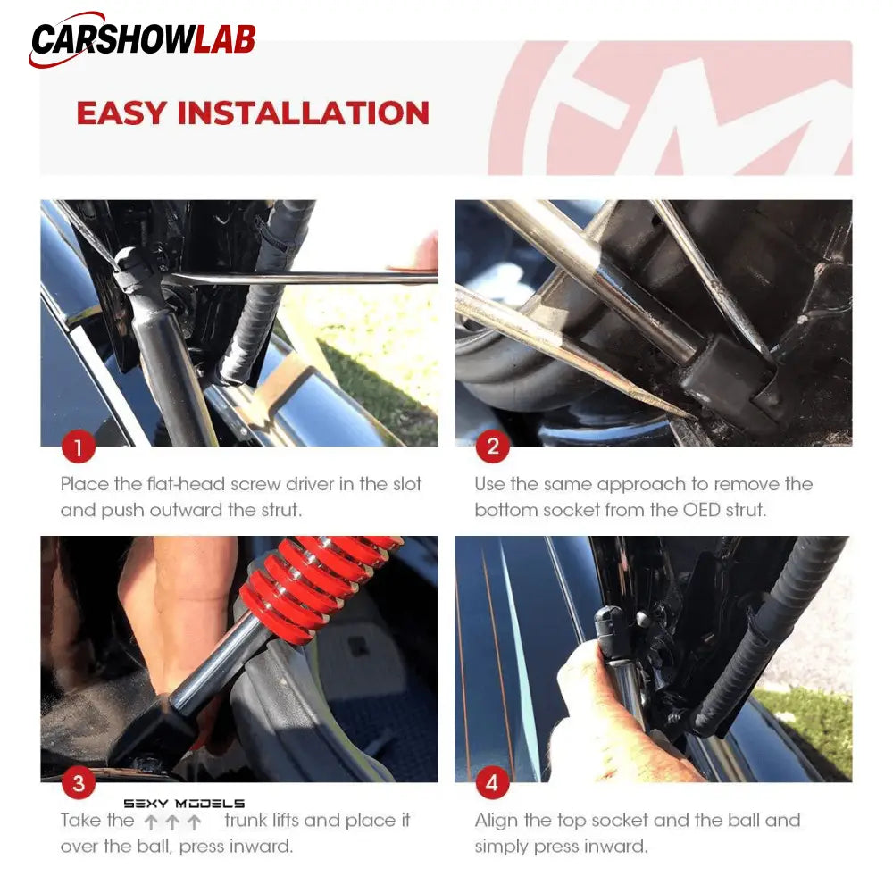 Tesla Model 3 Automatic Trunk Lift Struts 2017-2023 | 2-Piece Power Upgrade - Tesla Interior Accessories > Frunk Trunk