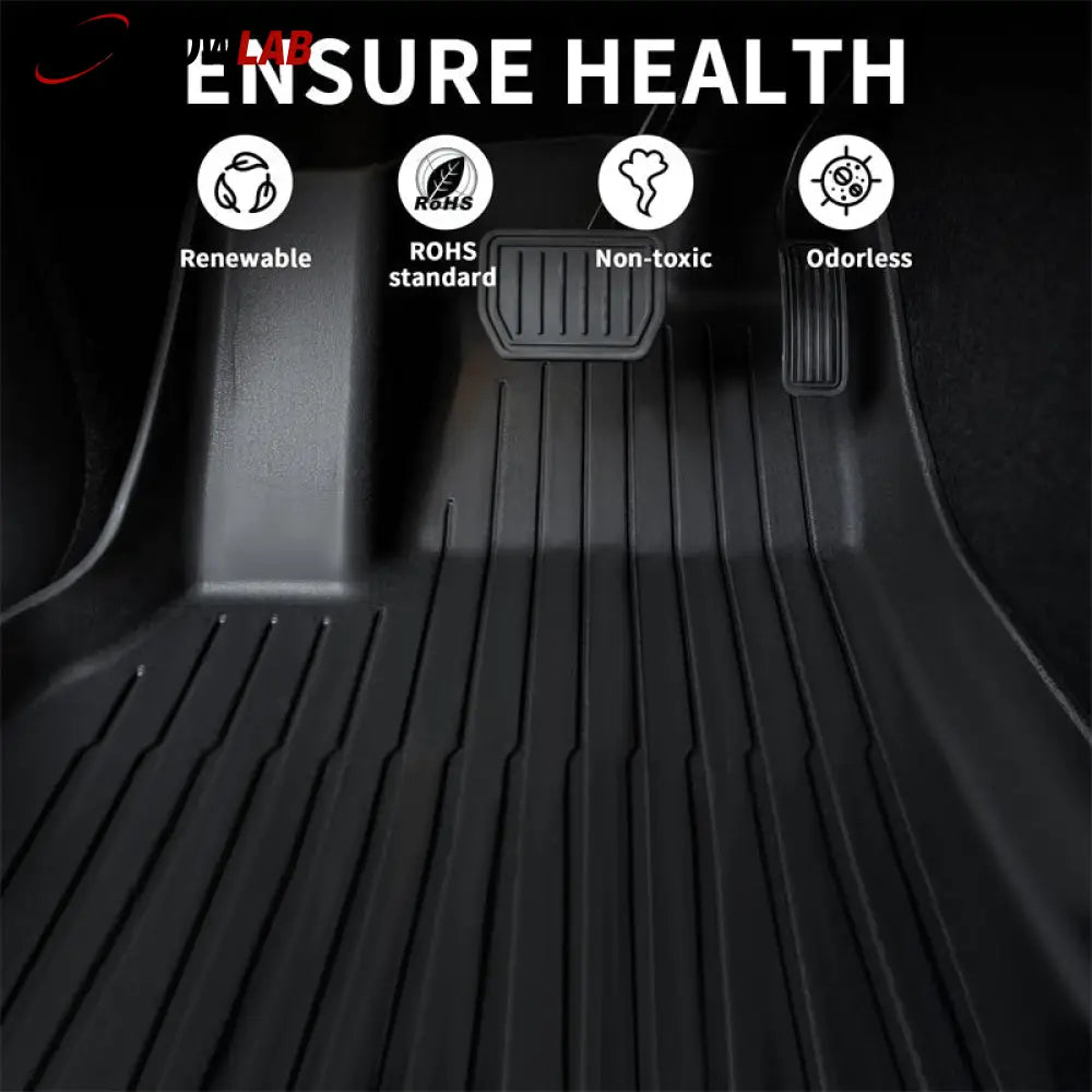 Tesla Model 3 Floor Mats 2021-2023 | Custom Fit All-Weather TPE Interior Set - Tesla Interior Accessories > Frunk Trunk
