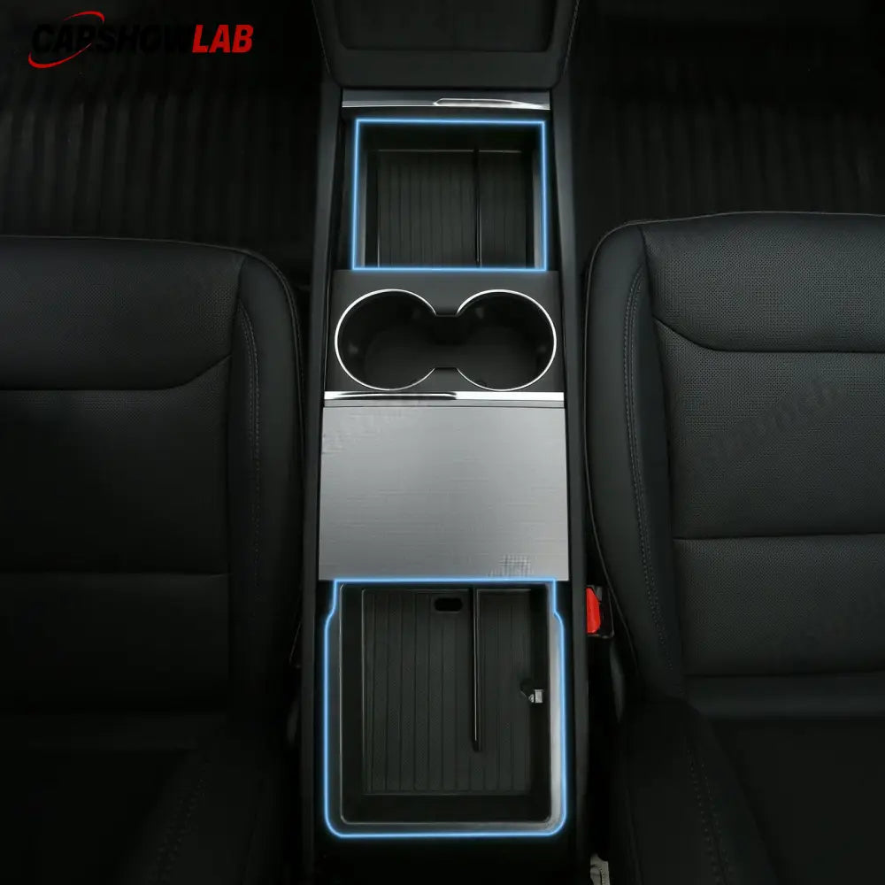 Tesla Model 3 Highland 2024+ Center Console Storage Box - Anti-Slip TPE Tray - Tesla Interior Accessories > Center