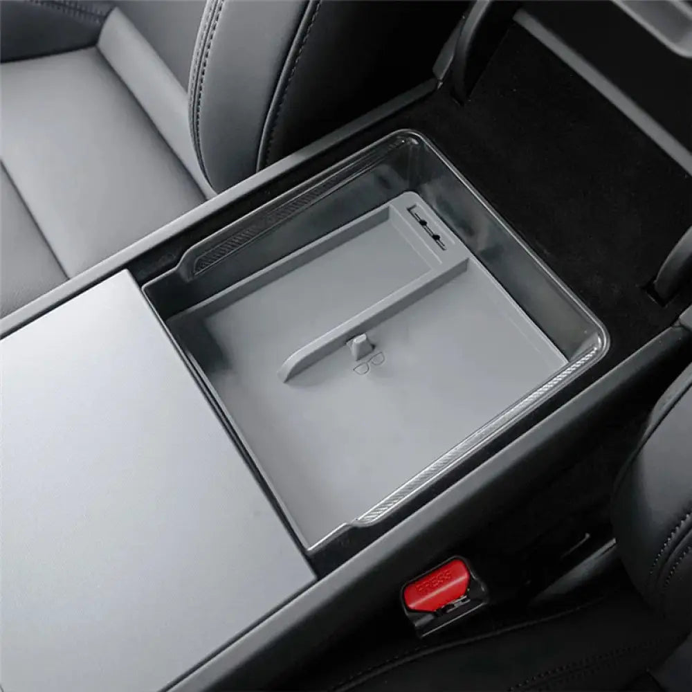 Tesla Model 3 Highland 2024 Center Console Storage Box - Matte Silicone Tray - Tesla Interior Accessories > Center