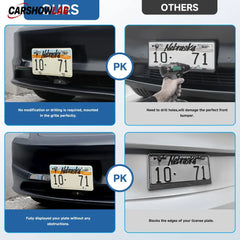 Tesla Model 3 Highland Front License Plate Bracket 2024+ | No-Drill Anti-Theft - Tesla Exterior Accessories > Exterior